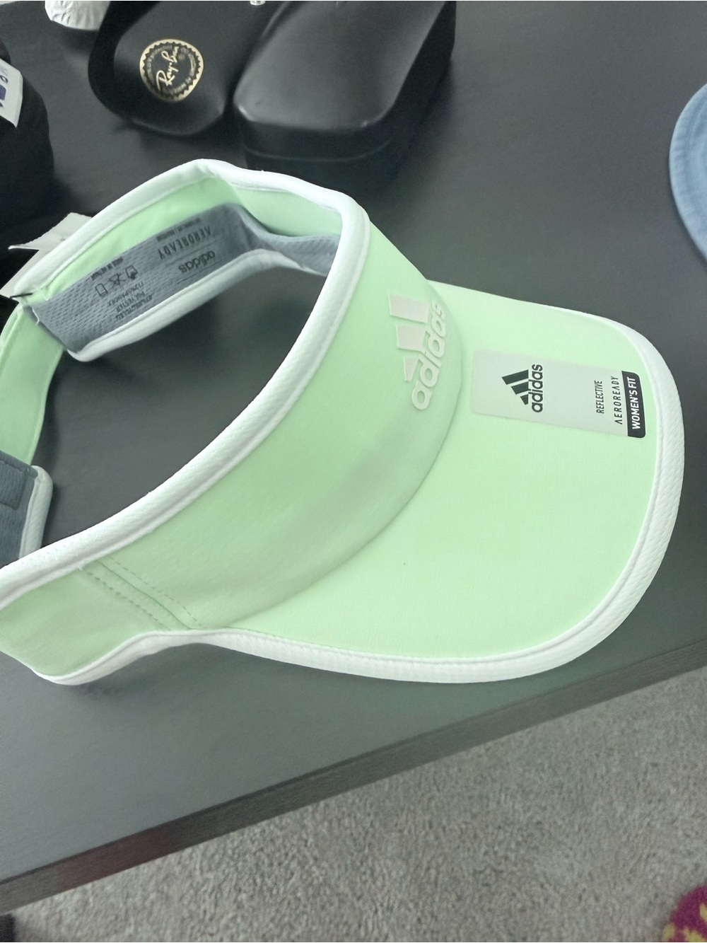 adidas Mint Green Reflective Women's Visor - Picture 3 of 5